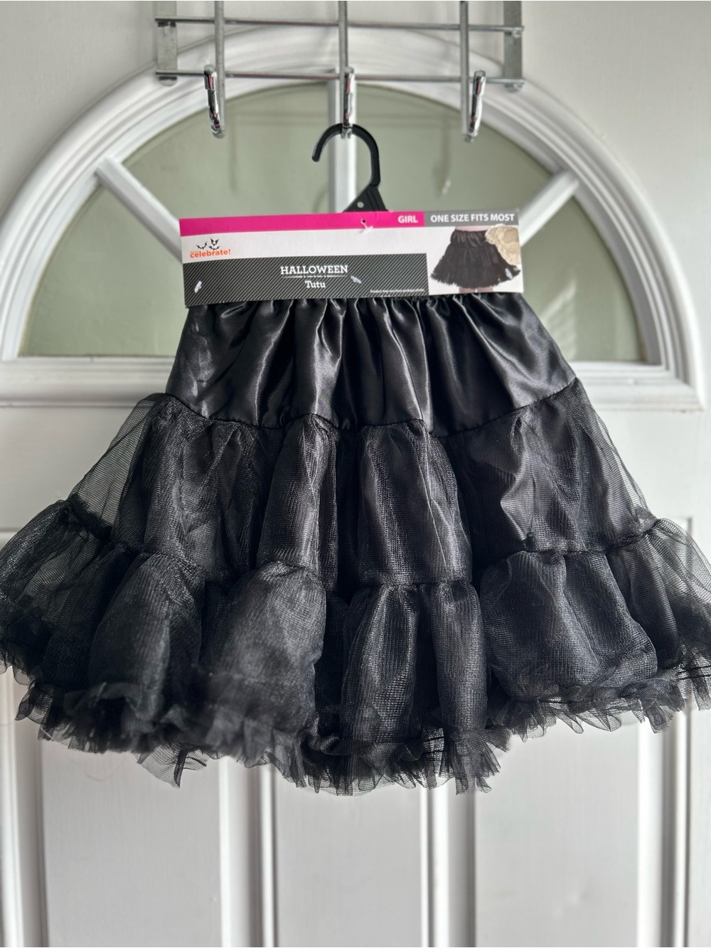 Private Label Black Halloween Tulle Tutu Skirt. Pat1